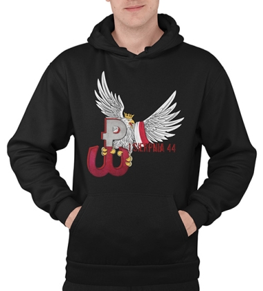 BLUZA Z KAPTUREM PATRIOTYCZNI 1 SIERPNIA 44